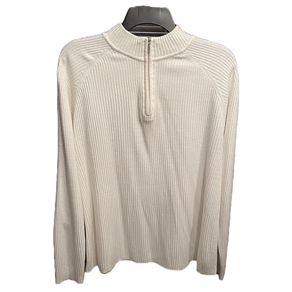 L Jennifer Moore 3/4 Zip Sweater